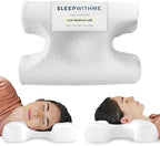 sleepwithme. Beauty Anti-Aging Travel Pillow - Compact Cooling Contour Memory Foam Pillow for Sleeping - Home, Hotels, Camping, On-the-Go Side, Back, Stomach Sleepers - Firm Low-Medium Loft 18' x 13" by SLEEPWITHMEBeauty