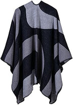 Immerguter Womens Shawl Wraps Sweater Poncho Cape for Winter - Image 2