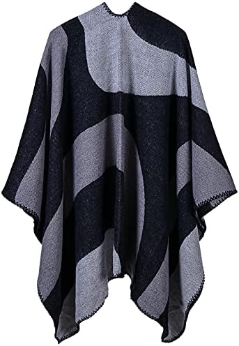 Immerguter Womens Shawl Wraps Sweater Poncho Cape for Winter - Image 2
