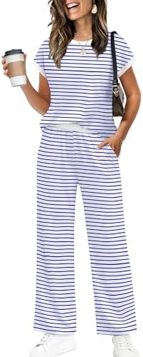 WIHOLL Two Piece Sets for Women Summer Spring Outfits Travel Cruise Resort Wear 2026 Beach Vacation Palazzo Pants Set by WIHOLL