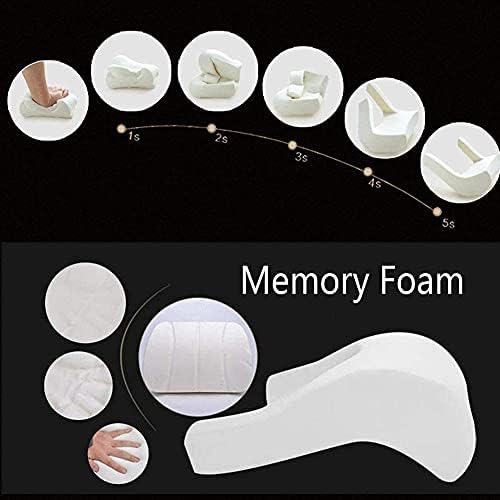 ZHONGLI Car seat Lumbar Support Pillow and car Neck Support Pillow kit, Soft Leather Surface and high-Density Memory Foam are Ergonomic car seat Pillows - Image 5