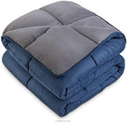 Linenspa All-Season Down Alternative Comforter, Navy/Graphite, Twin XL - Image 2