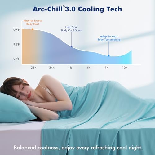 Elegear Silver-Infused Cooling Blanket for Hot Sleepers, Queen Size, Blue - Image 2