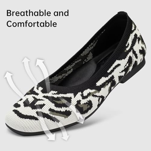 Frank Mully Women's Flats Square Toe Flats Comfortable Slip on Washable Ballet Flats Shoes for Women Dressy Work - Image 4