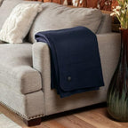 Arcturus Tahoe Wool Bed Blanket | Soft, Breathable Wool Blanket for Year-Round Comfort - Queen Size (90"x 96") | Thick, Washable & Warm (Navy Blue) - Image 5