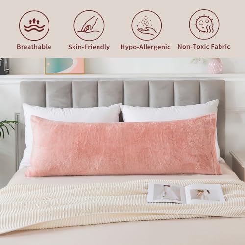 WhatsBedding Memory Foam Body Pillow with Cover, Long Bed Pillow for Adults - Image 6