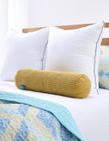 Long Cylinder Pillow Corduroy Lumbar Pillow Neck Roll Throw Pillow by Cherryarn