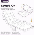 Outdoor Chaise Lounge Chair Cushion, 71 x 22 x 4.7 Inches Waterproof Chaise Lounge Cushions Thickened for Outdoor Furniture, Non-Slip Patio Lounge Chair Cushions, Purple Floral Leaf - Image 3