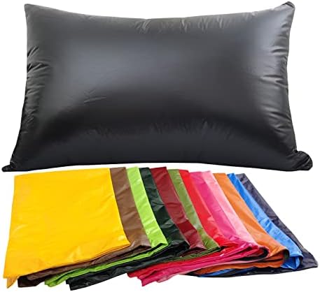 Waterproof Pillow Protector with Zipper Enclosure,PU Material,Soft,Stain-Risistant,Pet-Proof,Square Pillow 2-Pack(Euro(26"*26"), Yellow) - Image 3