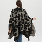 Lacavocor Women's Shawl Wrap Poncho Cape Cardigan Open Front - Image 5