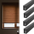 U Channel Blackout Light Blocking Strips - 4 Pack, 210cm/82.7inch, Perfect for RV, Hospital, Cinema, Hotel, Customizable Window Edge Side Tracks, Enhance Privacy and Darkness by Unknown