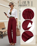 3 Pack Women's Comfy Lounge Pants Wide Leg Yoga Pants - Image 3