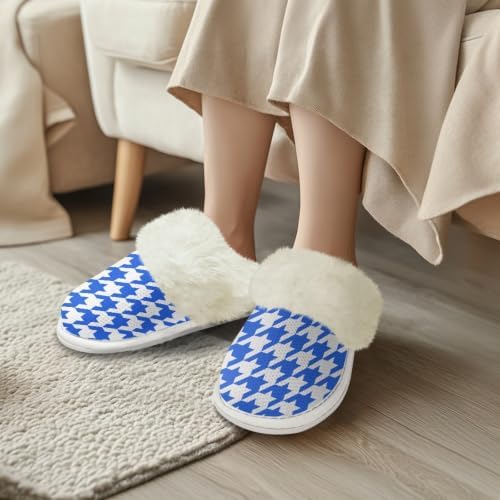 Cotton Slippers With Fluffy Edges House Slippers Non‑Slip Sole - Image 2