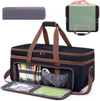 Double Layer Carrying Case with Cutting Mat Pocket & Accessories Storage by IMAGINING