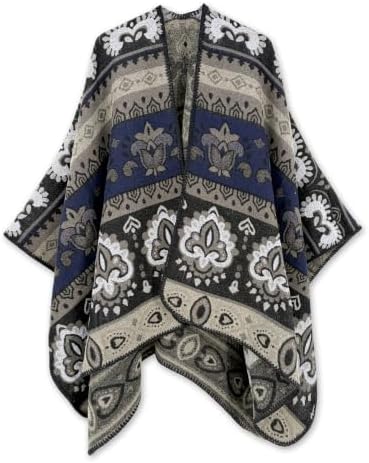 Beautiful Nomad Women's Retro Style Poncho Cape Boho Shawl Wraps by BeautifulNomad