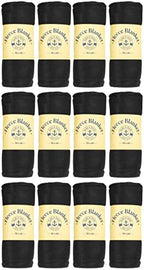 Yacht & Smith Soft Fleece Blankets 50 X 60, Lightweight, Cozy Warm Throws Dark Colorful Blanket Sofa Travel Outdoor, Wholesale by YACHTSMITH