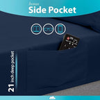 DREAMCARE California King Sheet Sets - 6 pcs Breathable Cooling Sheets - Image 3