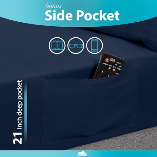 DREAMCARE California King Sheet Sets - 6 pcs Breathable Cooling Sheets - Image 3