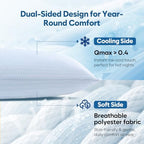 DOWNCOOL Cooling Pillows King Size Set of 2, Memory Foam Bed Pillows - Image 2
