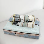 HOSIMA Travel Trailer Print Vintage Camper Twin Quilt with 2 Pillowcases. - Image 5