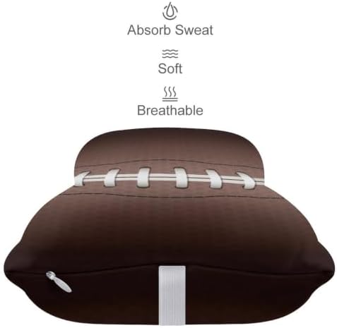 American Football Rugby Neck Pillow Portable Soft Headrest Bone Shaped Pillows for Car Home Office - Image 4