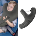 Car Travel Pillow for Kids and Adults, Y-Shaped Plush Neck Support for Sleeping, Comfortable Travel Headrest Cushion for Car, Airplane, Long Trips, Office Naps (Gray) by Unknown
