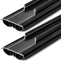 Pushglossy 2 Pcs Double Bubble Kerf 36" Door Bottom Seal, Black by Pushglossy