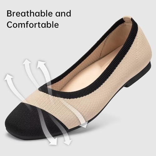 Frank Mully Women's Flats Square Toe Flats Comfortable Slip on Washable Ballet Flats Shoes for Women Dressy Work - Image 4