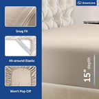 DREAMCARE King Size Sheets Set - 6 pcs Breathable Cooling Sheets King Size - Image 6