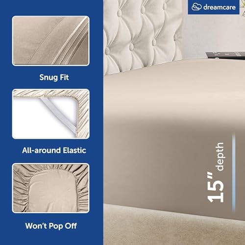 DREAMCARE King Size Sheets Set - 6 pcs Breathable Cooling Sheets King Size - Image 6