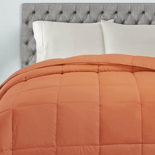SUPERIOR All Season Down Alternative Comforter, Cal King, Dusty Orange - Image 5