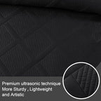 Exclusivo Mezcla 3-Piece Soft Quilt King Size Bedding Set, Black - Image 4