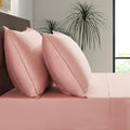 | Queen Envelope Pillowcase Set | 100% Viscose | Organically Grown | Ultra Soft | Cooling | 2pcs [Rose Quartz] by LuxuryBambooMarket