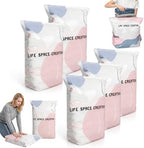 No-Pump Vacuum Storage Bags, 2026 New 3D Vacuum Storage Bags, Portable Large Clothes Compression Bags for Household Use, Convenient Cube Storage Bag for Clothes, Comforters, Blankets (5, 31.5*39.4in) by Scappof