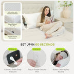 Terra Grounding Sheets Queen, 88% Cotton + 12% Silver, White - Image 5