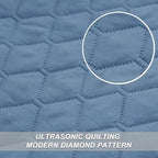 Exclusivo Mezcla Reversible Twin Quilt Bedding Set, Grayish Blue - Image 4