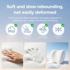 BABUR Car Neck Pillow Ergonomic 100% Memory Foam Headrest for Driving Seat - Image 3