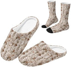 House Slippers for Women Washable Closed Toe with Cute Socks by Unknown
