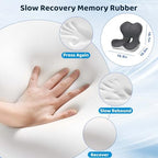 Ergonomic Memory Foma Car Seat Cushion Reducing Sciatica Pressure - Image 2