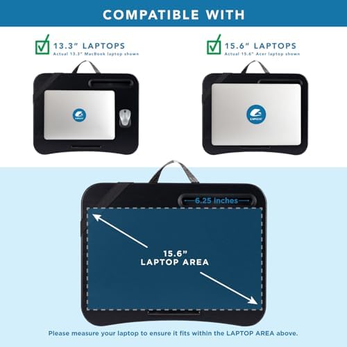 LAPGEAR Designer Lap Desk – Buffalo Check, Fits 15.6” Laptops - Image 3