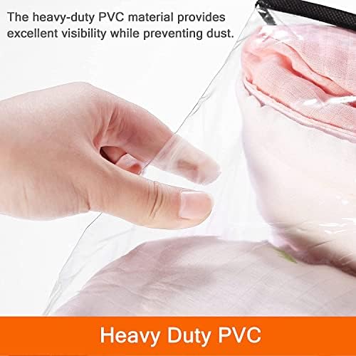 Vieshful 7 Pack 110L Clear Comforters Storage Bags with Zipper - Image 3