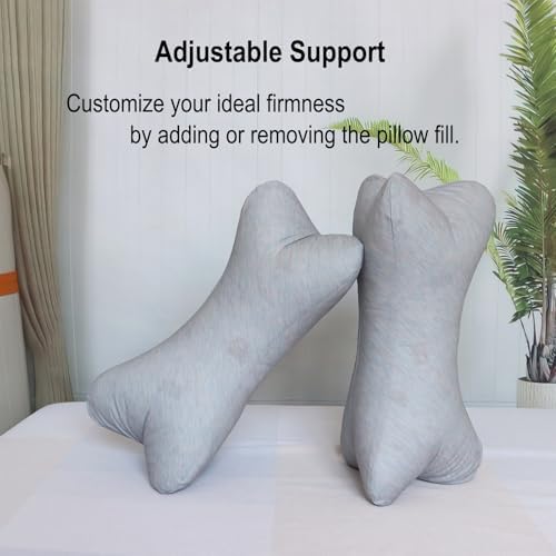 ZHIWEIKJ Bone Neck Pillows Dog Bone Shaped Pillow Cervical Neck Pillow for Camping Sleeping Travel Car Truck Driving Home and Office Rest (Size : C) - Image 3