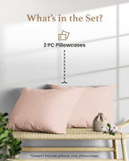 1000 TC Standard Pillowcases Set of 2 100% Egyptian Cotton Pillow Cases - Image 3