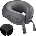 Heated Travel Neck Pillow with Vibrating for Airplane, Sleeping by WELLPEAK