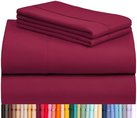 Twin XL Sheets Set, Cooling & Soft Deep Pocket Bed Sheets, 3PC by LuxClub