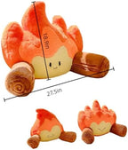 Reading Pillow for Sitting in Bed - Funny Campfire Back Rest, Fake Fire Backrest for Chair, Couch, Sofa and Car - Cartoon Bonfire Design - Image 2
