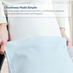 JMU 600PCS Disposable Blue Pillow Case 21" x 30", Tissue/Poly Single Use Pillowcases Medical - Image 2