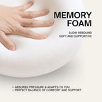 Ergonomic Travel Pillow, Memory Foam Airplane Neck Pillow with 360° Ergonomic Design, Suitable for Different Sleeping Positions, Airplane Pillows for Long Flights, Train & Car Rides, Washable Cover - Image 6