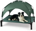 Heeyoo Elevated Dog Bed with Removable Canopy, Portable Dog Cot with Sun Protection Shade Tent, Raised Pet Cooling Cot Bed for Dogs, 42in by Heeyoo