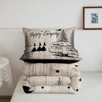 Erosebridal RV Camper Queen Comforter Set,Rustic Camping Bedding Sets for Travel Trailer,Cabin Style Quilt Bed Set for Kids Adults,Buffalo Plaid Farmhouse Bedroom Decor,2 Pillowcases All Season - Image 5